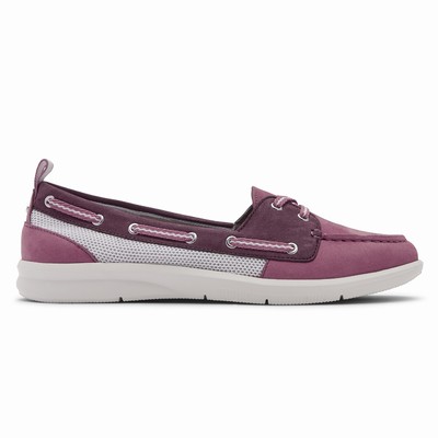 Rockport Ayva Washable Boat Mokassins Damen Rosa RDB-574108